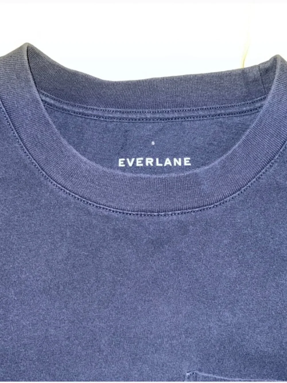 Everlane Weekend Tee Dress Organic Cotton Navy Blue Size small